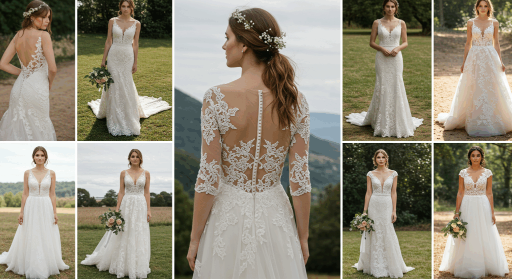 wedding dresses with pearls
