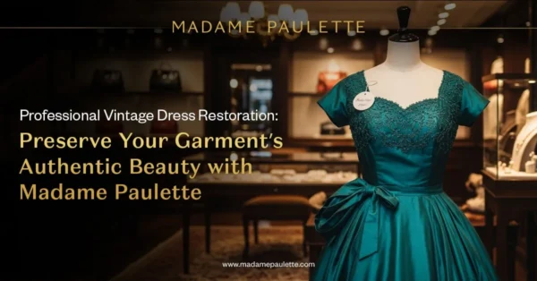 Professional Vintage Dress Restoration with Madame Paulette