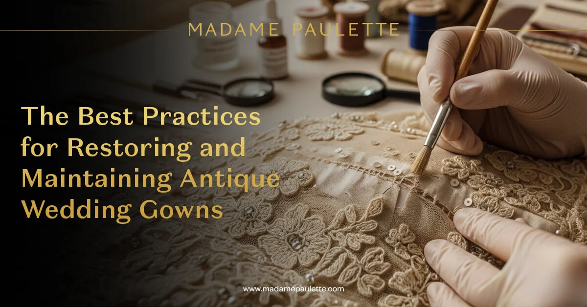 The Best Practices for Restoring and Maintaining Antique Wedding Gowns